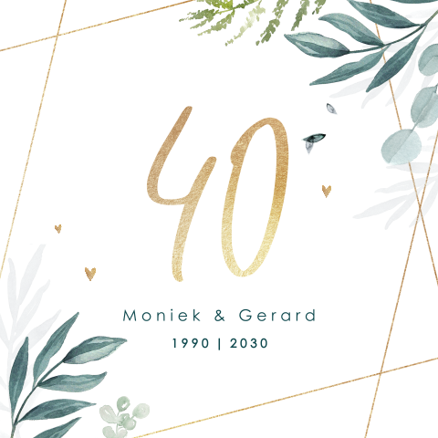 Uitnodiging jubileum 40 jaar botanisch