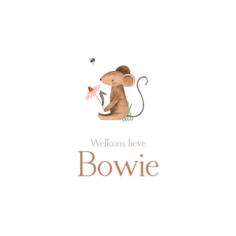 Raamsticker met schattig muisje 