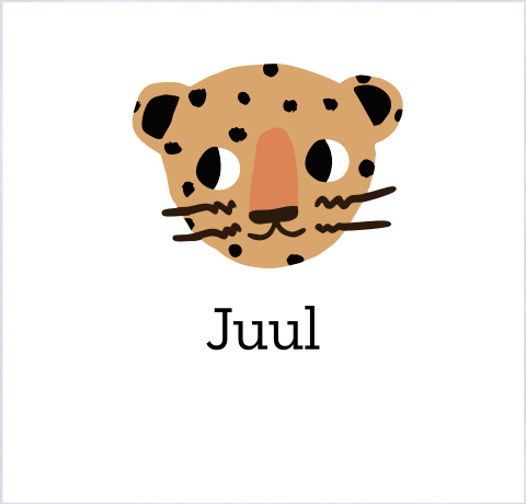 Rompertje met cheetah en naam