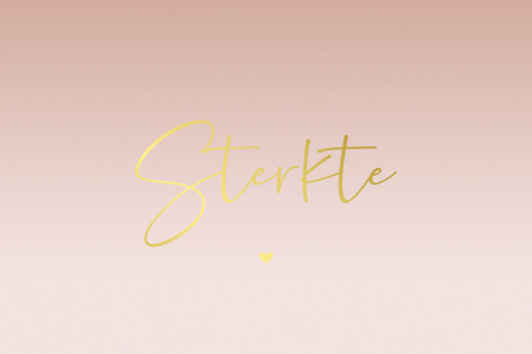 Condoleance kaart met overloop en goudfolie