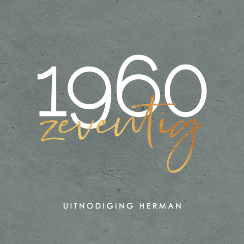 Uitnodiging verjaardag 70 jaar met geboortejaar