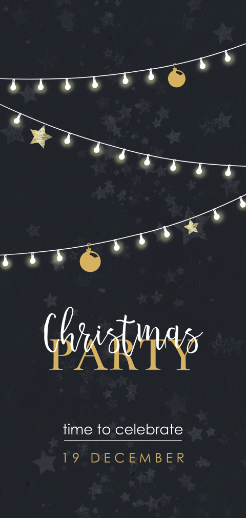 Uitnodiging housewarming party kerst