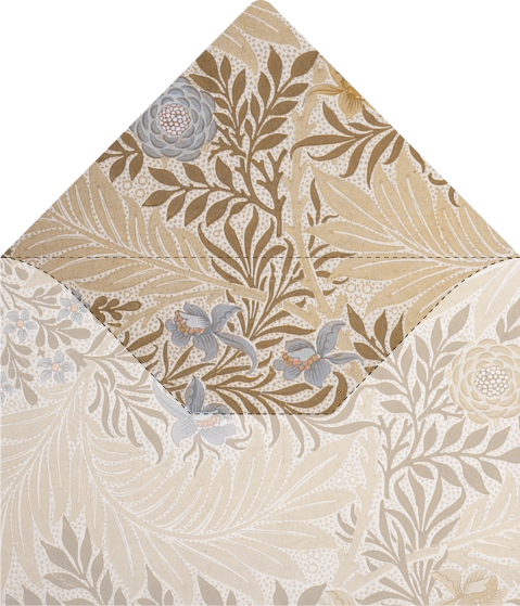 Inlay envelop met stijlvol patroon | voor envelop 12 x 18 cm