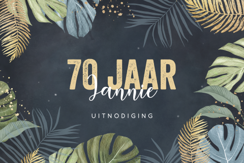 Verjaardagsuitnodiging 70 jaar