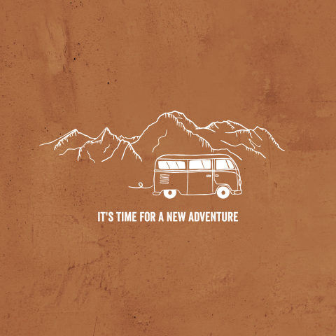 Wenskaart pensioen adventure
