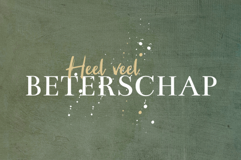 Typografische beterschapskaart