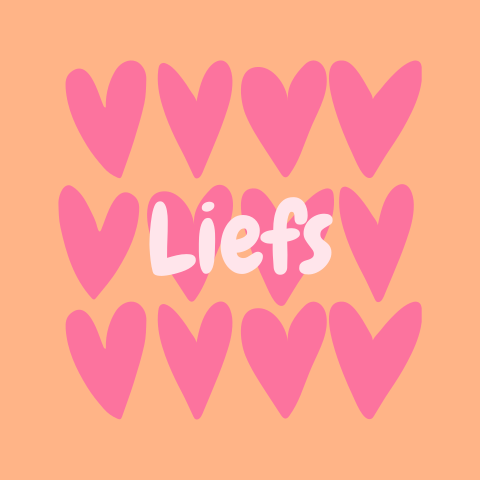 Wenskaart hartjes liefs