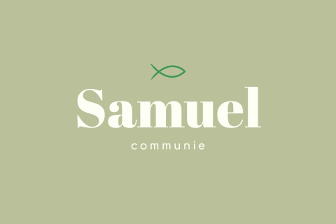 Groene communie uitnodiging met Ichthus vis
