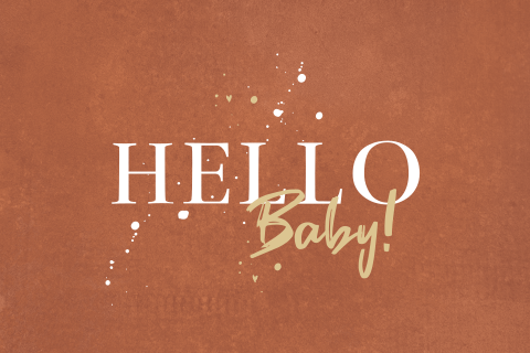 Felicitatiekaart hello baby