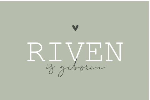 Stijlvol raambord met naam en hartje