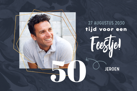 Verjaardag uitnodiging man 50 jaar