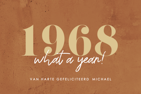 Stoere verjaardagskaart man