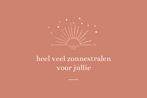 Wenskaart sterkte met zonnestralen en roségoud