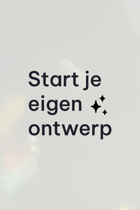 Geboortekaartje zelf maken staand acryl