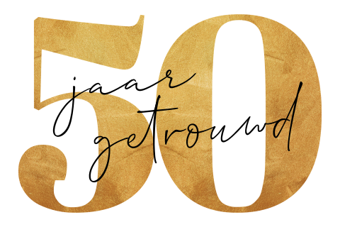 Originele jubileum uitnodiging 50 jaar