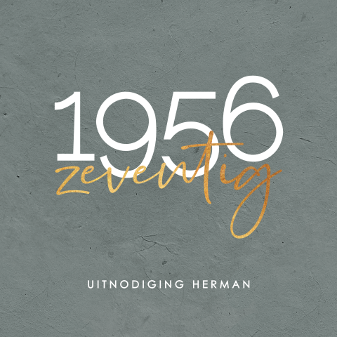 Uitnodiging verjaardag 70 jaar met geboortejaar