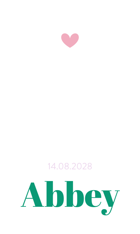 Boogkaartje met colorblocking