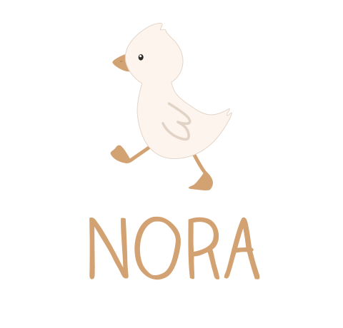 Rompertje lange mouw met naam en lief eendje