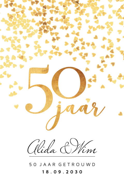 50 jaar getrouwd kaart