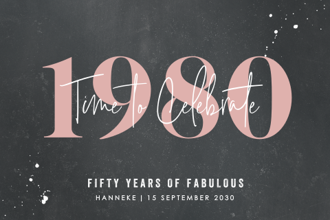 Uitnodiging 50e verjaardag