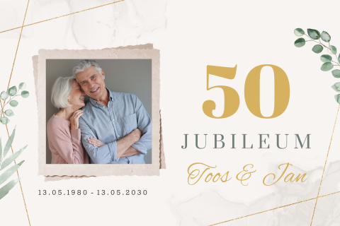 50 jaar getrouwd uitnodiging