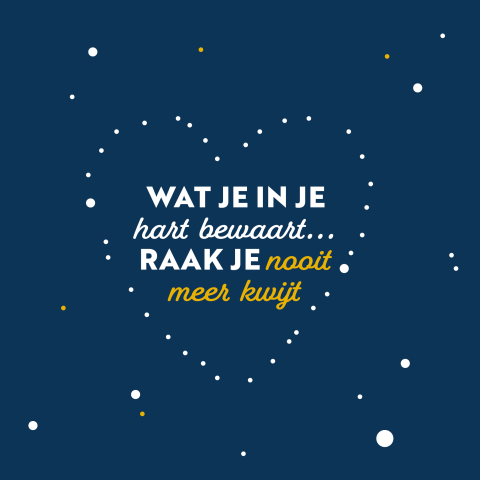 Wenskaart Hutten wat je in je hart bewaart