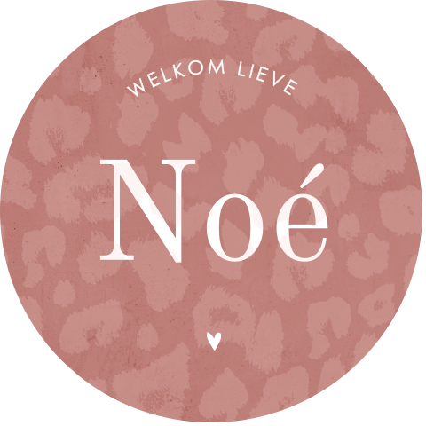 Raamsticker met dierenprint 60 cm