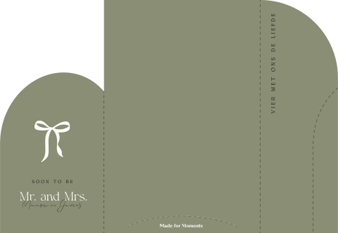 Insteekhoes in groen met strikje