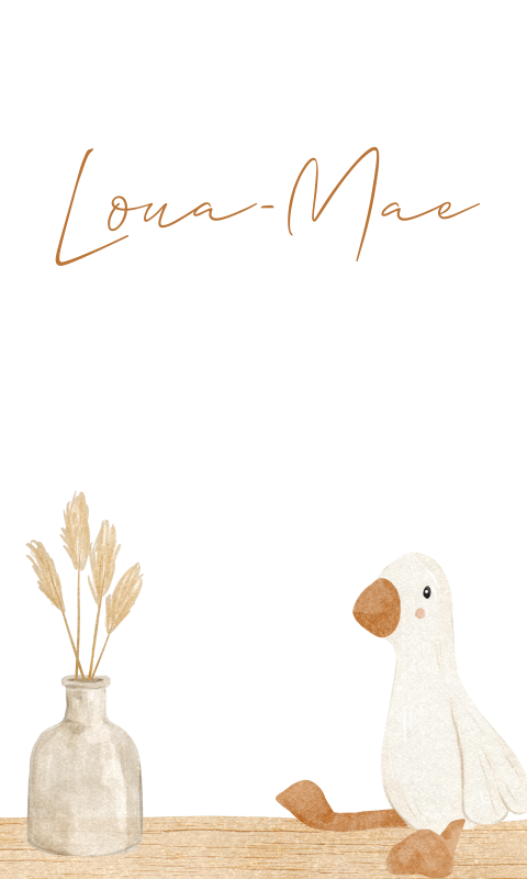 Boogkaartje met beige watercolour 