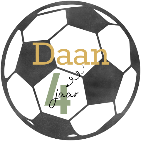 Originele voetbal uitnodiging verjaardag