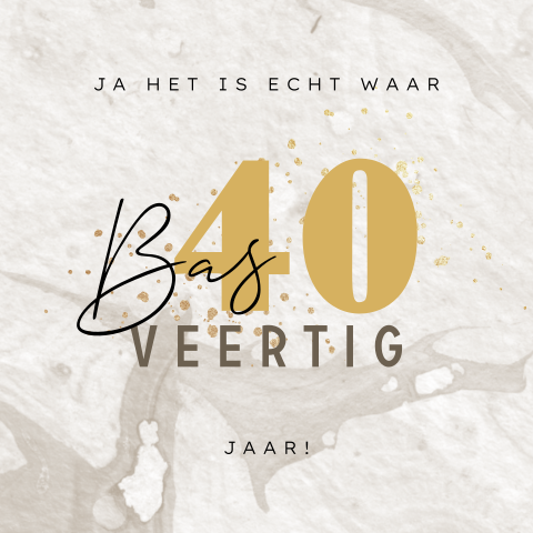 Uitnodiging verjaardag 40 jaar