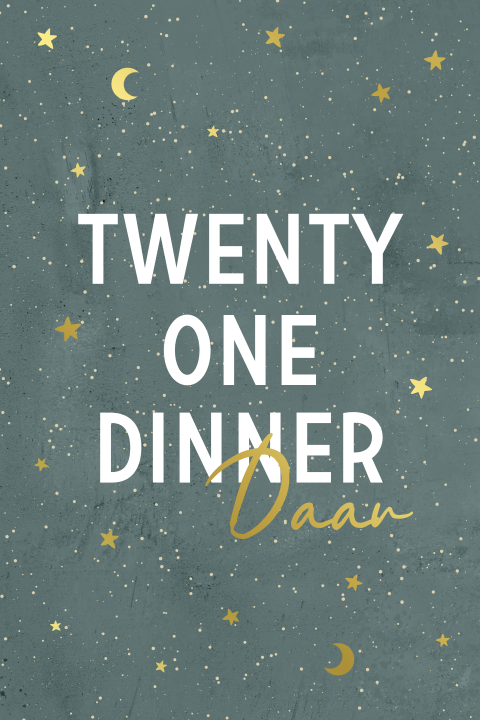 Stoere 21 diner uitnodiging