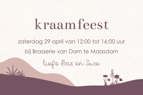 Klein kraamfeest kaartje