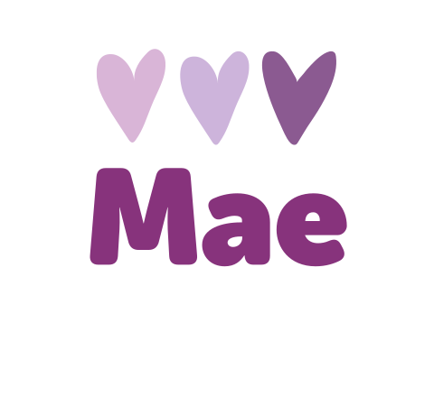 Rompertje lange mouw met naam en hartjes in paarstinten