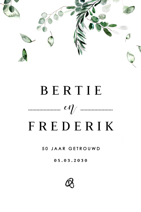 Jubileumkaart vijftig jaar klassiek