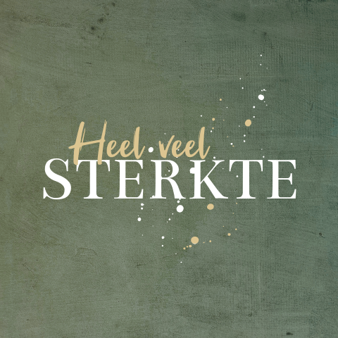 Typografische sterkte kaart met spetters