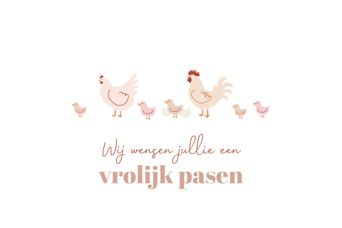 Paaskaartje met kuikentjes