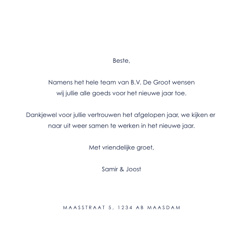 Kaart binnenkant