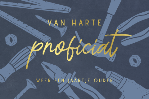 Verjaardagskaart voor een echte handyman
