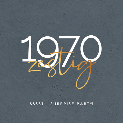 Surprise uitnodigingskaart verjaardag 60 jaar