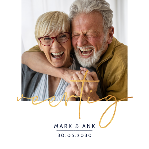 Jubileum 40 jaar getrouwd met foto