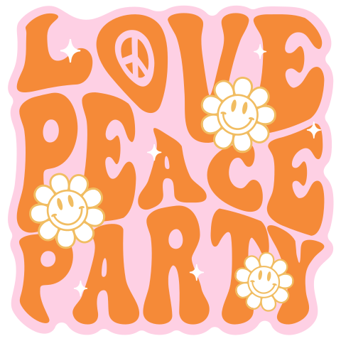 Verjaardag uitnodiging flower power