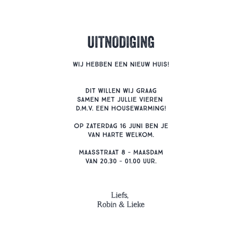 Kaart binnenkant