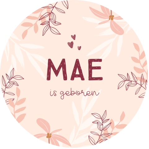 Lieve raamsticker met takjes 60 cm