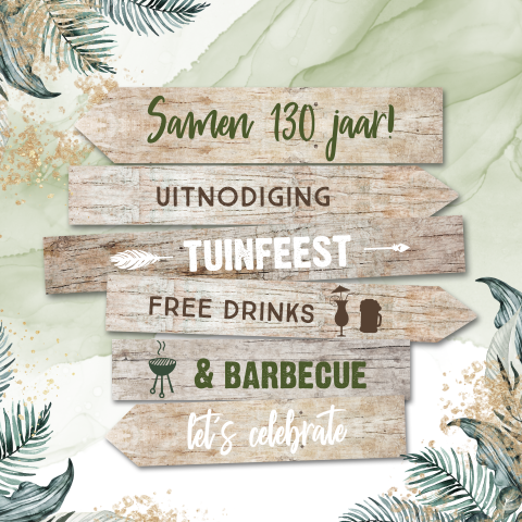 Zomer tuinfeest uitnodiging samen feest geven met bbq in het groen