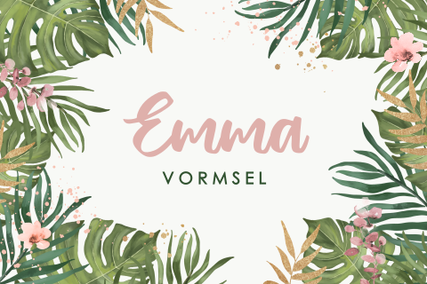 Uitnodiging vormsel jungle