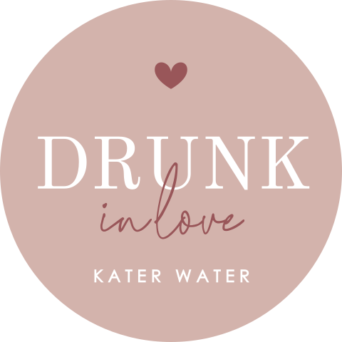 Sticker voor katerwater oudroze | 12 stuks
