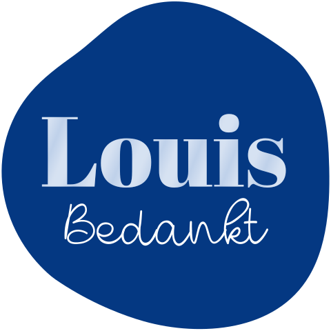 Sticker bedankje Vormsel blauw met hoogglans | 20 stuks