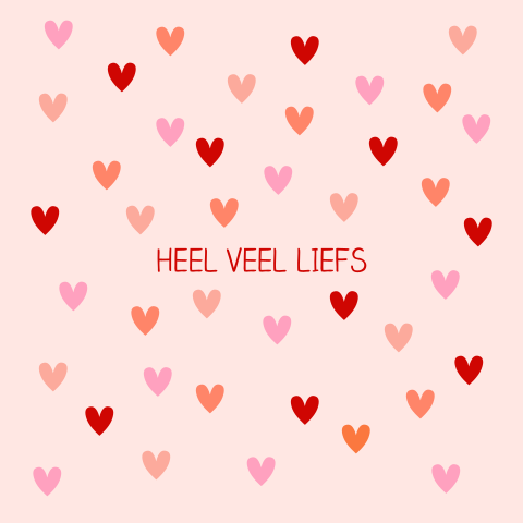 Wenskaart veel liefs