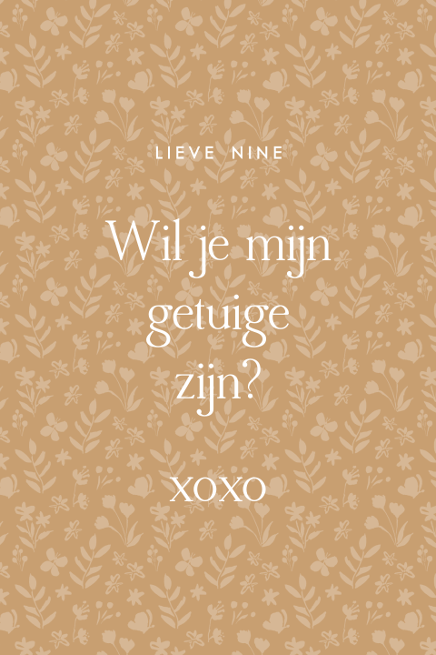 Getuige vragen kaart met patroon en ronde hoeken